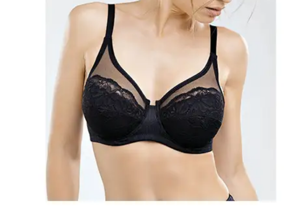 Half net bra