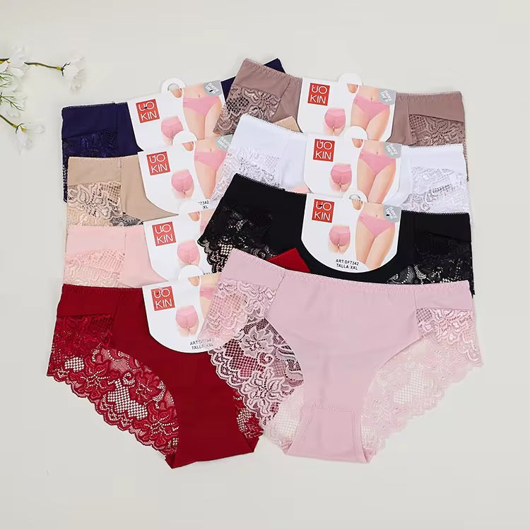 Seamless Ice Silk Lace Underwears(k8011)