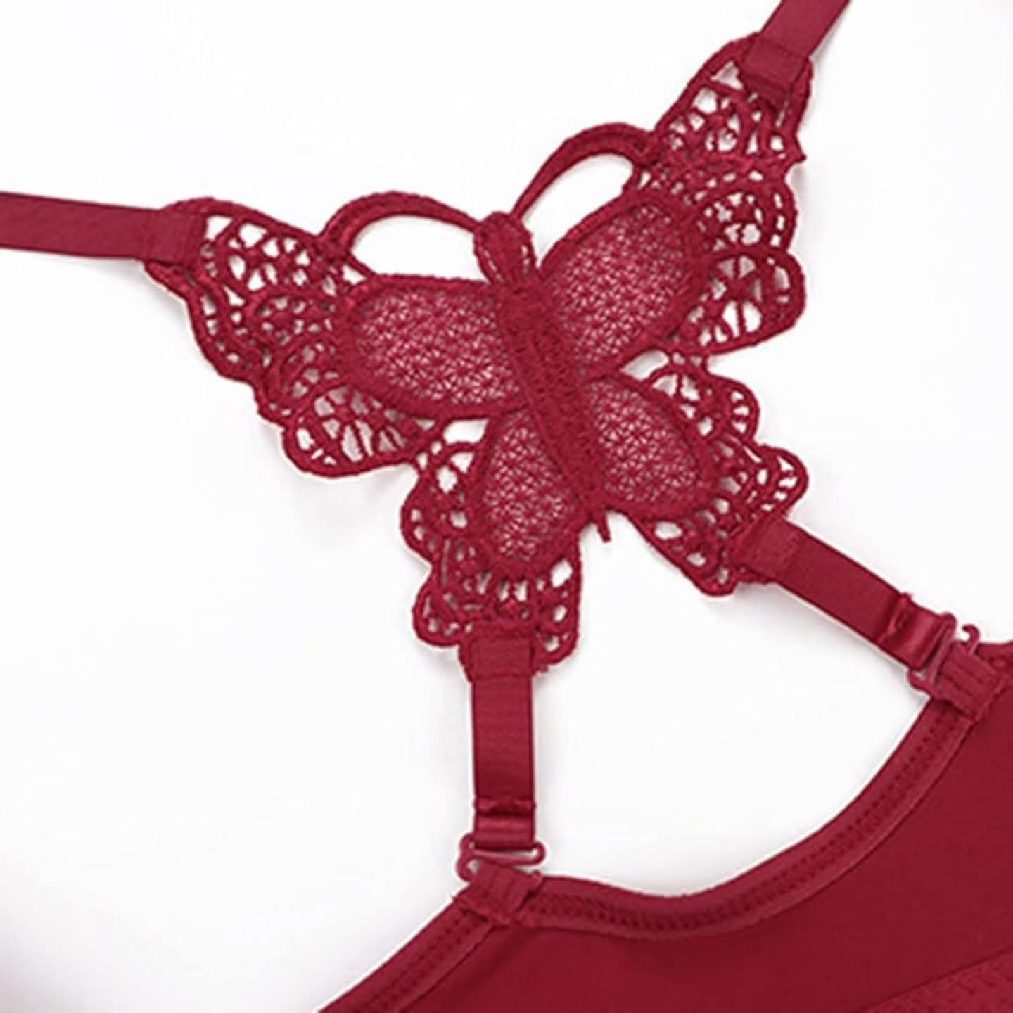 Push Up Bra Front Closure Butterfly  Back set