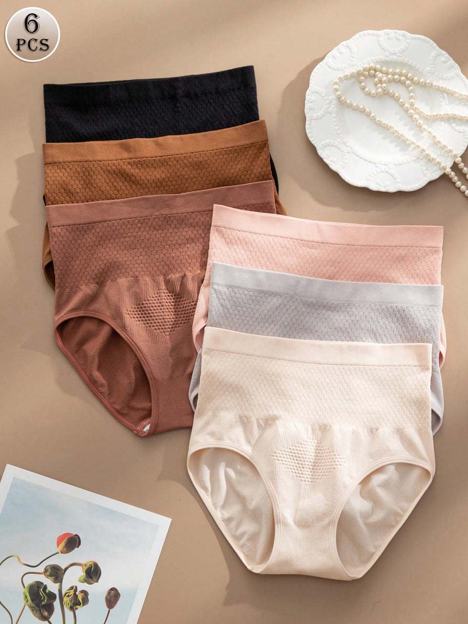 Pack of 3 Women High Waist  Pants Seamless Butt Lift Body Shaping Pants
