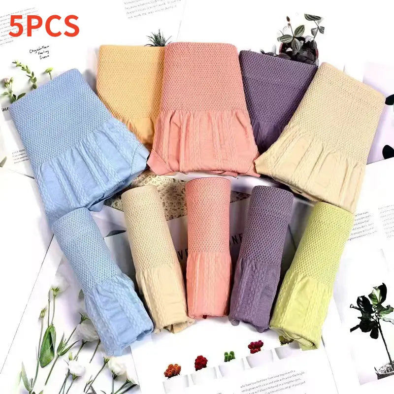 Pack of 3 soft  Cotton Women  high  Waist panties