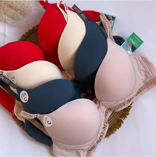 New arrival Women’s Seamless Push-up Bra Underwear Adjustable letter Strap bra