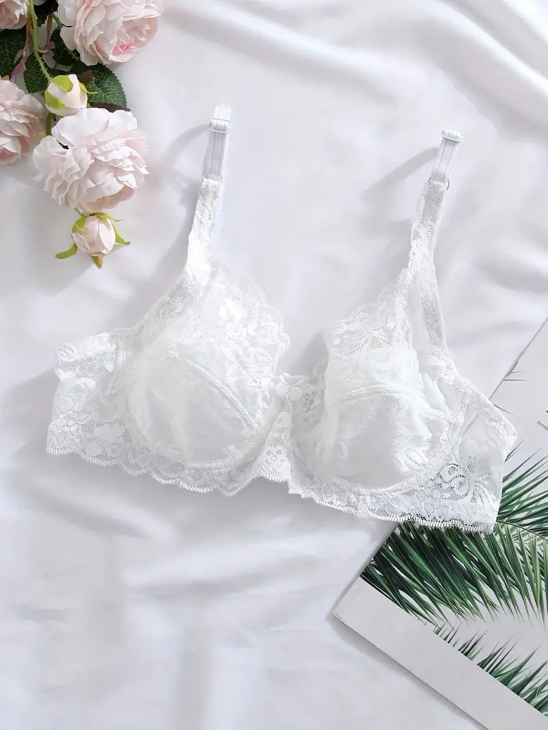 new style underwire lace nonpaded bra