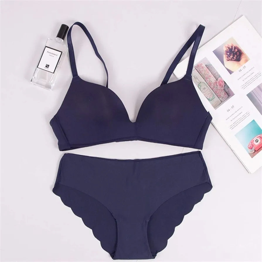 Smart push up bra panty set