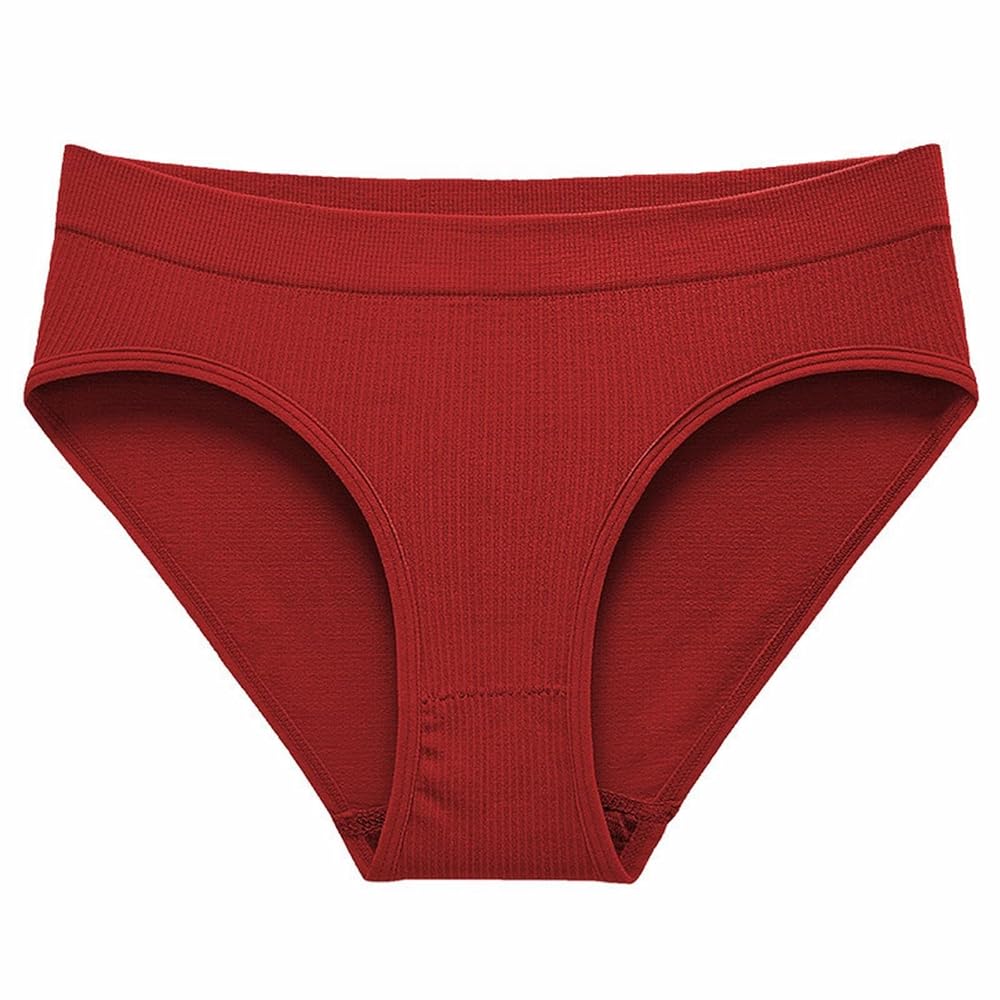 Pack of 3  Women's Briefs Briefs Trendy Ribbed Bikini Set Plus Underwear