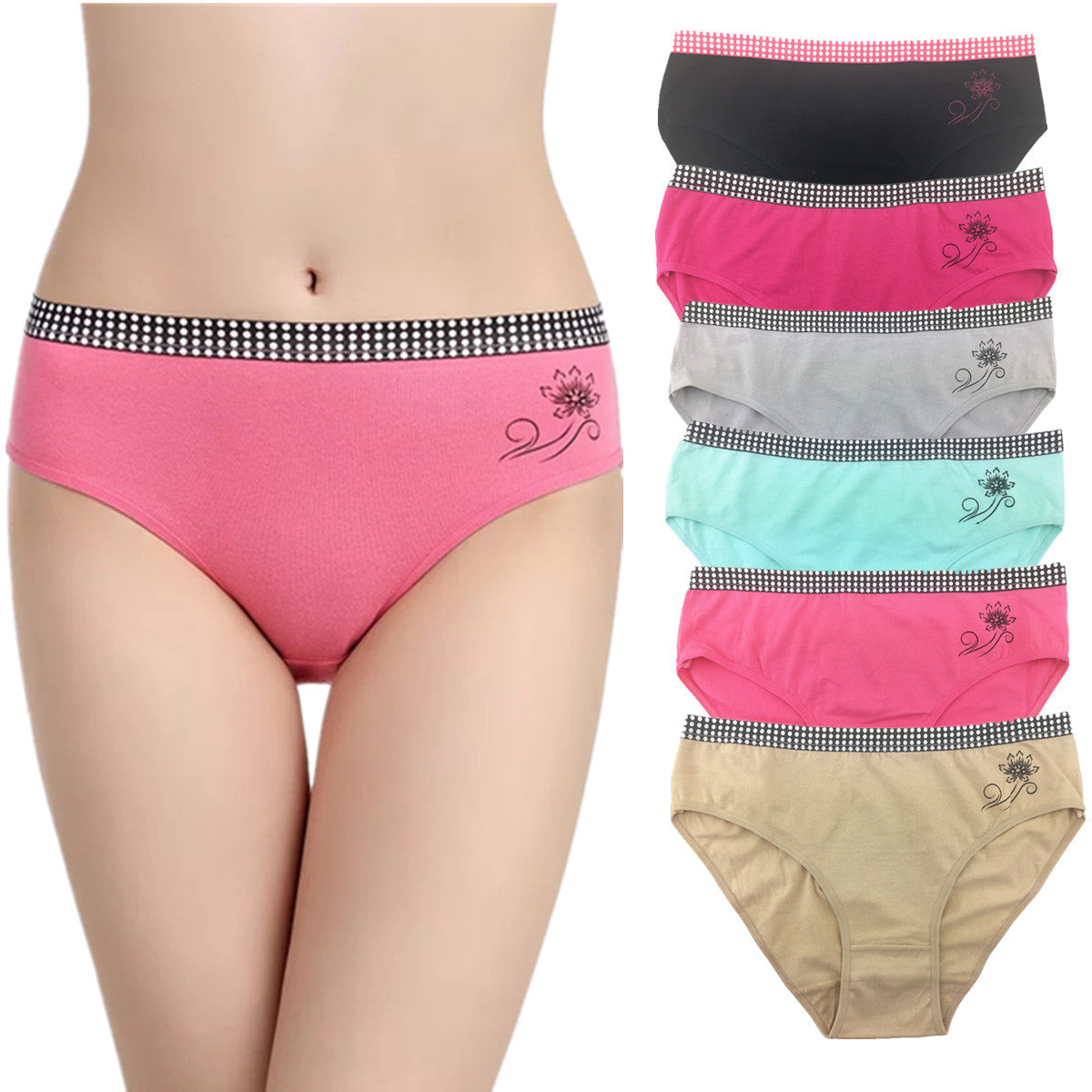 Pak of 10  cotton lace panties