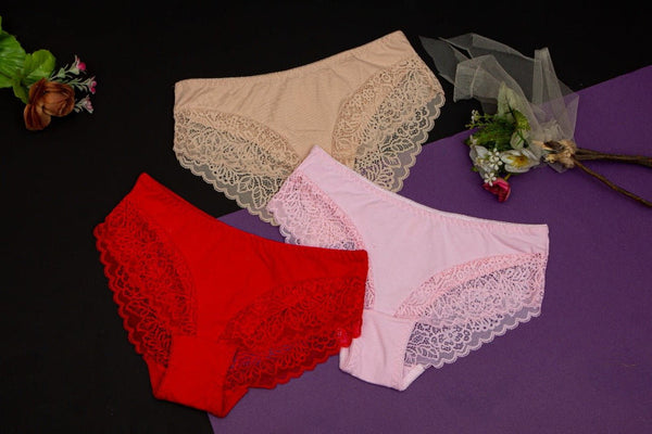 Galaxy cotton lace panties pack of 2