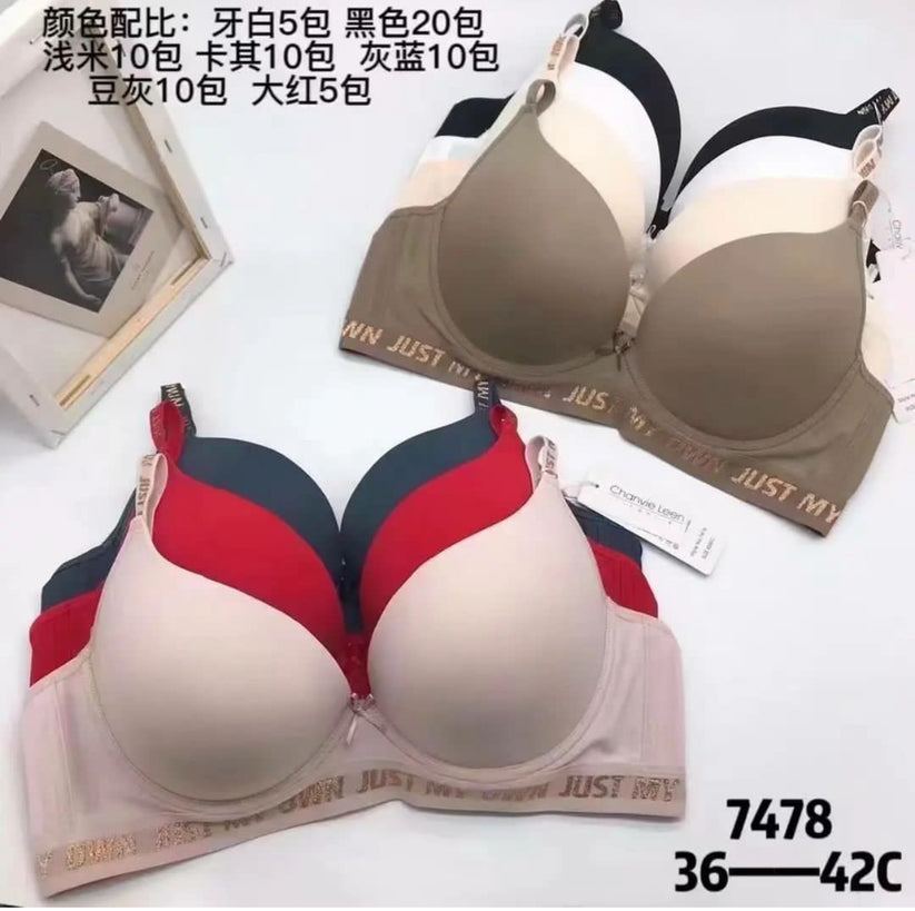 New arrival Women’s Seamless Push-up Bra Underwear Adjustable letter Strap bra