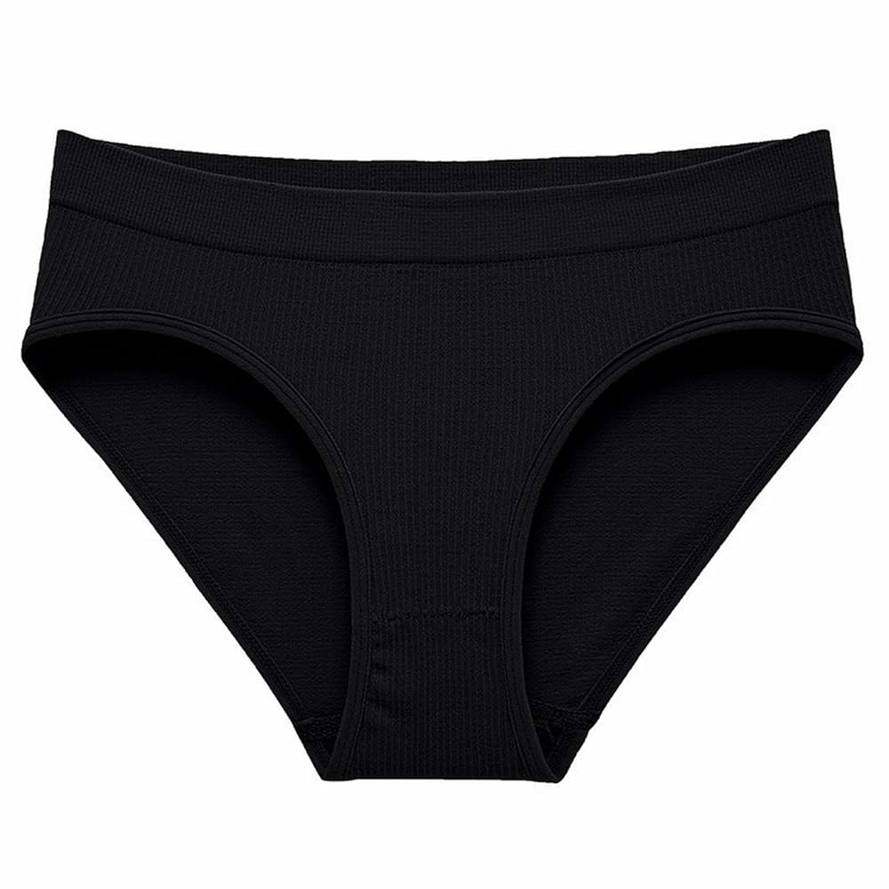 Pack of 3  Women's Briefs Briefs Trendy Ribbed Bikini Set Plus Underwear