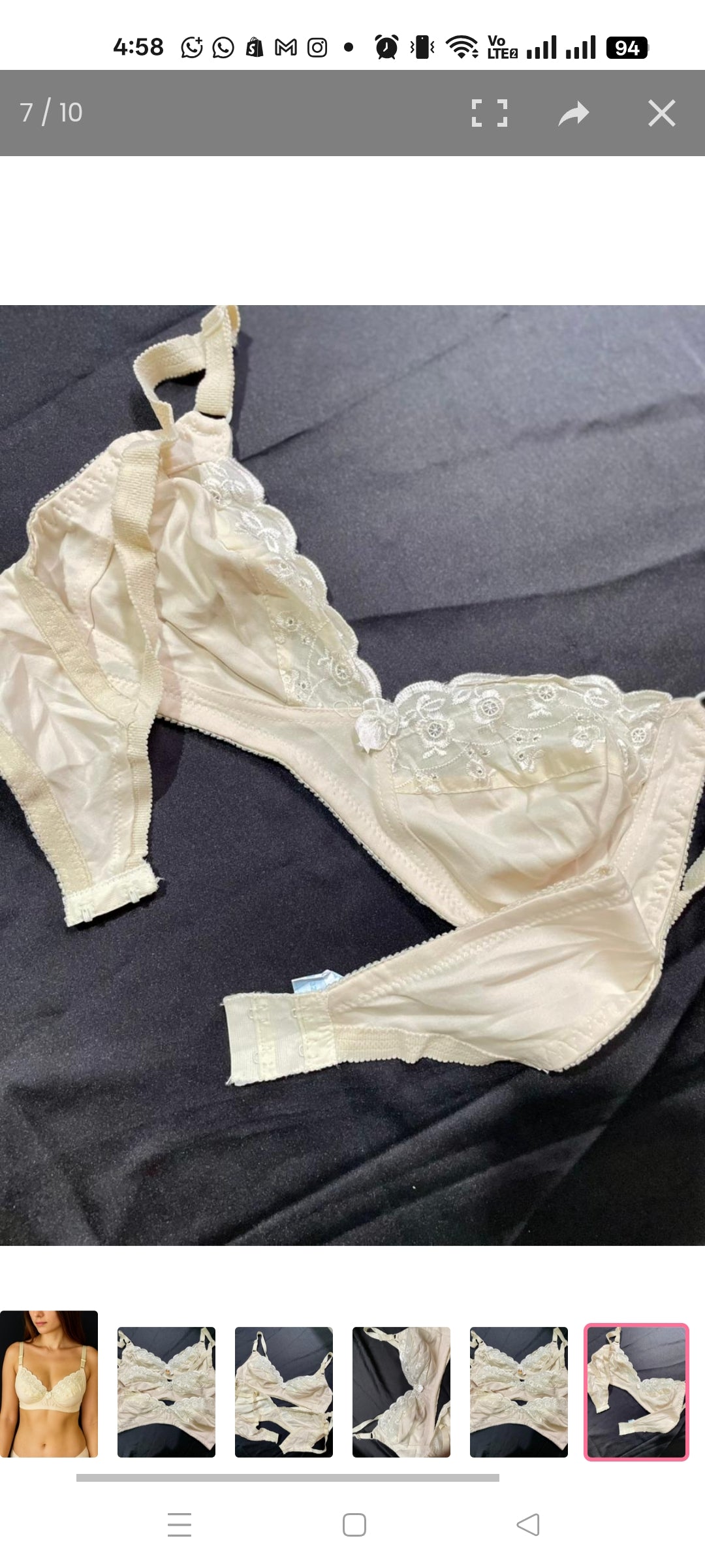Pack of 3 seacrt cotton bra