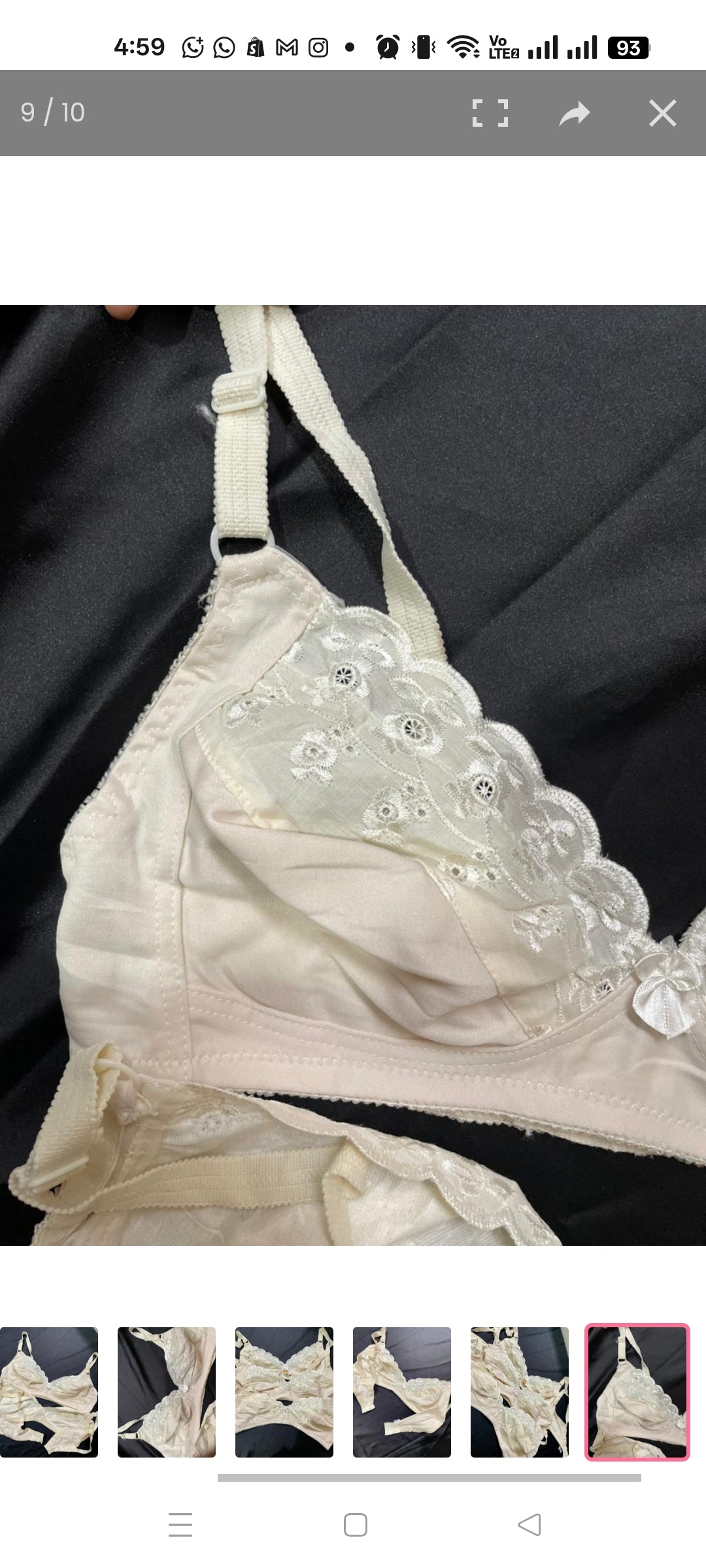 Pack of 3 seacrt cotton bra