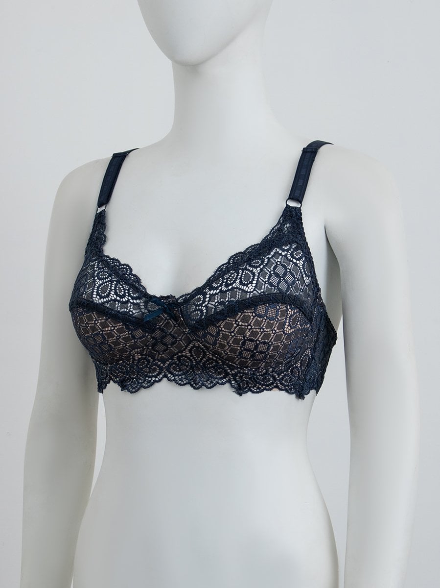 Galaxy  Net Lace Design Non-Padded Non-Wired Bra