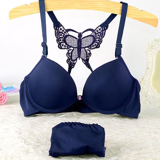 Front Open Beauty Back Butterfly Lace Bra