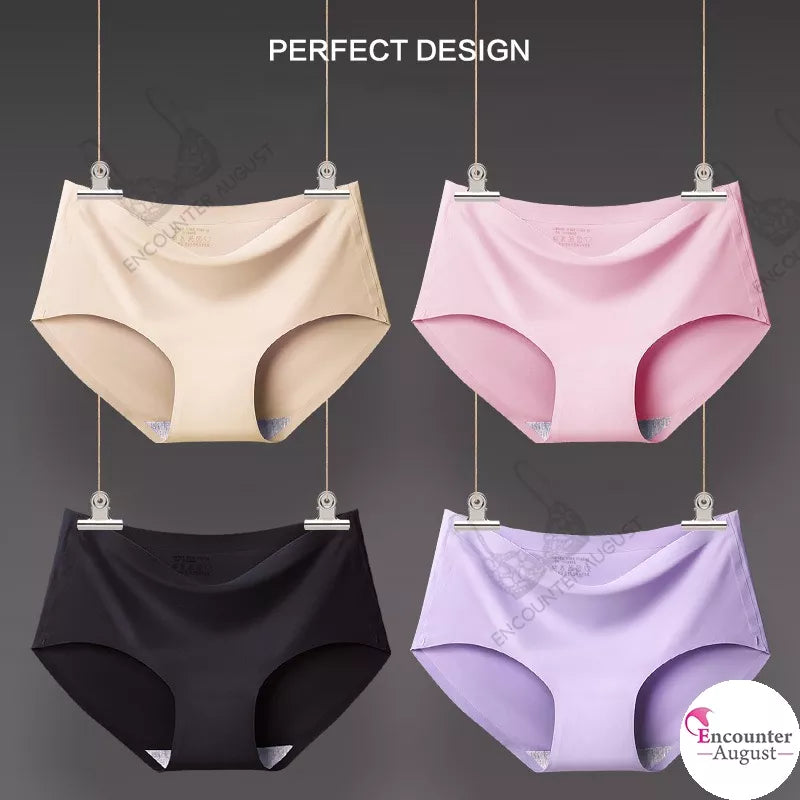 Premium Quality Seamless Ice Silk Panties pack of 3