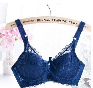 Push Up Bra Ultra Thin Lace Bra Hollow Floral Adjustable Bras