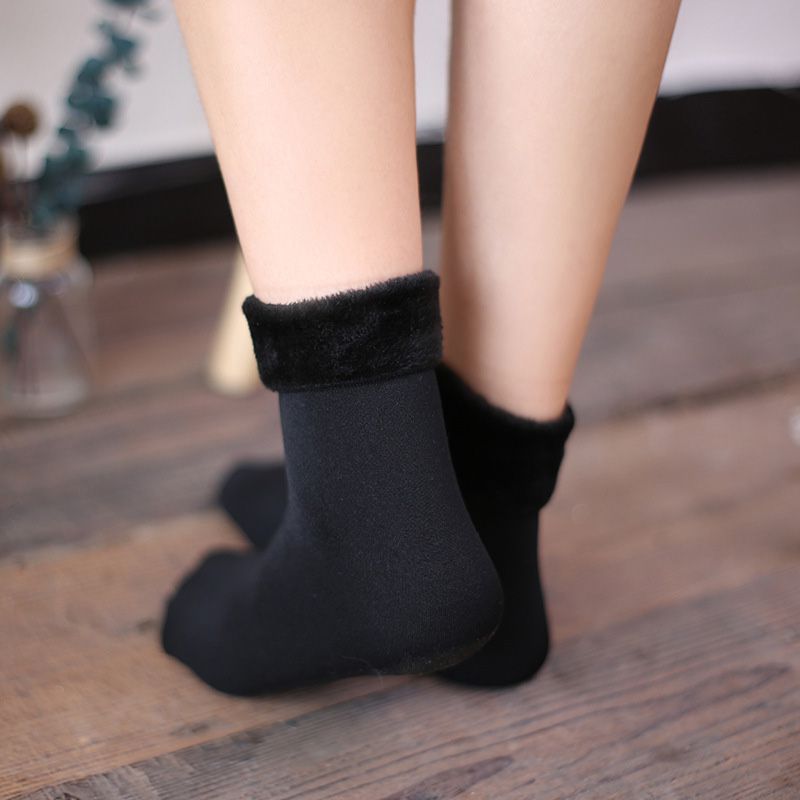 Pack of 2 New style winter warmer women thicken thermal wool cashmere snow socks