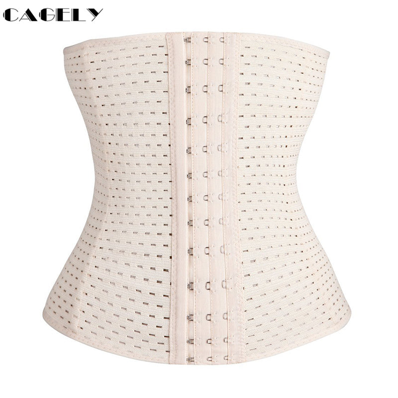 Women's Waist Trainer Cincher Body Shaper Underbust Steel Boned Corset