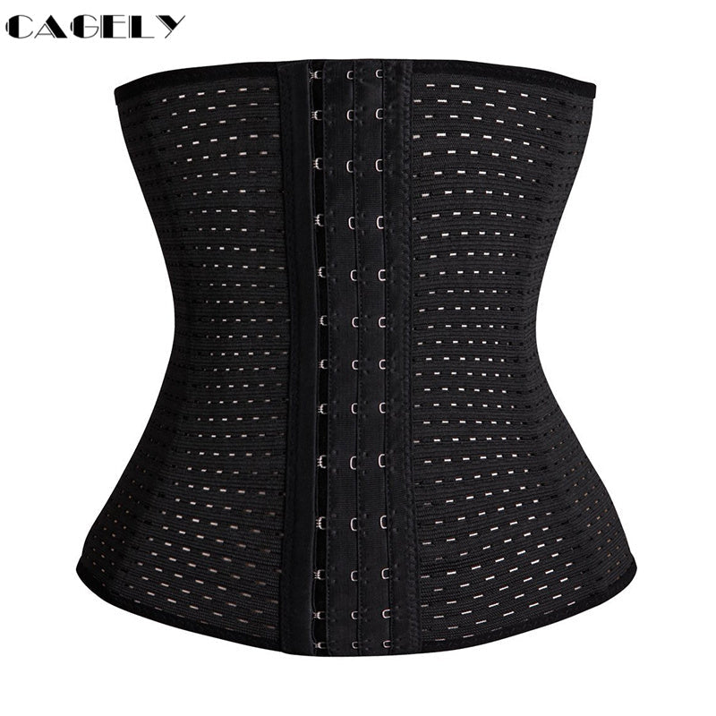 Women's Waist Trainer Cincher Body Shaper Underbust Steel Boned Corset