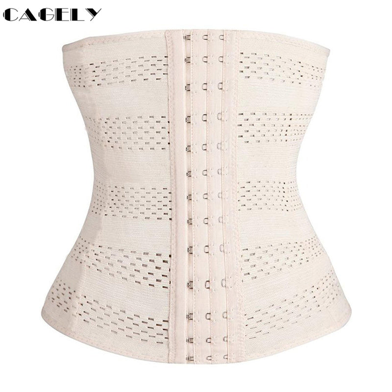 Women's Waist Trainer Cincher Body Shaper Underbust Steel Boned Corset