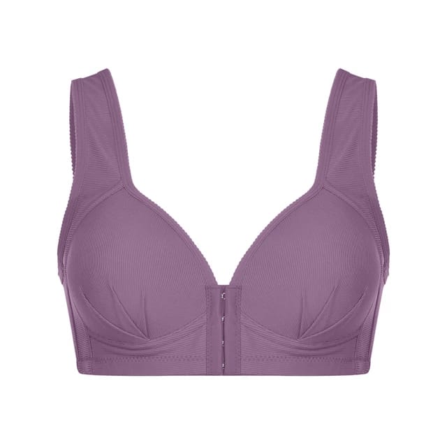 Front open single padded bra