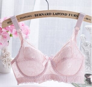 Push Up Bra Ultra Thin Lace Bra Hollow Floral Adjustable Bras