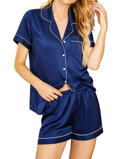 Silk short night suit