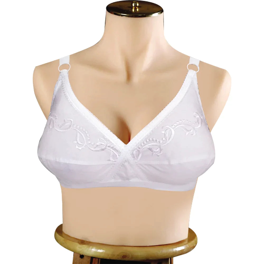 Comfort cross cotton bra