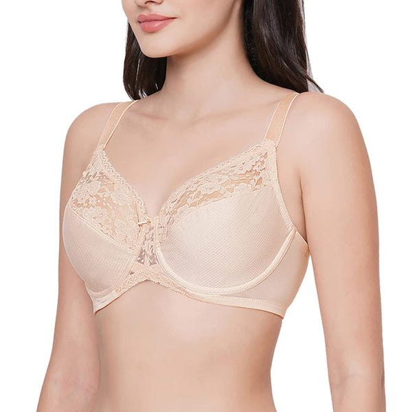 Plus size light padded underwire bra