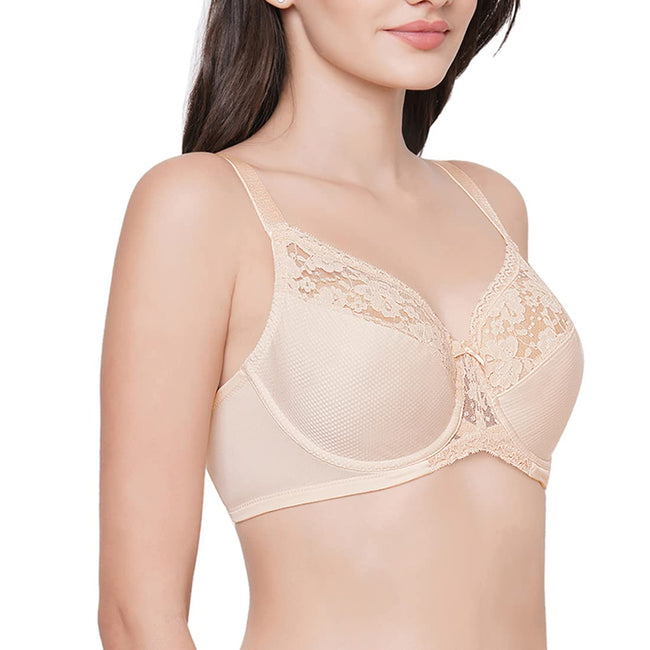 Plus size light padded underwire bra