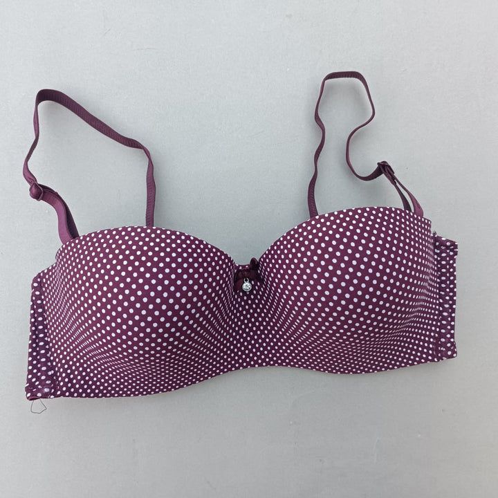 SMOOTH HALF CUP WIRED BRA WITH REMOVEABLE STRAPS