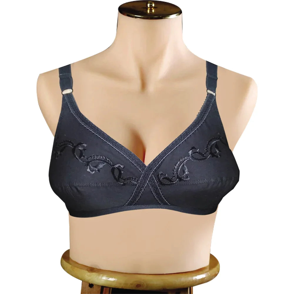 Comfort cross cotton bra