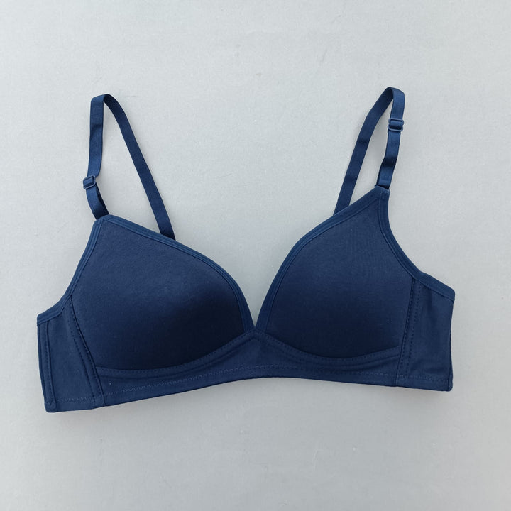 Cotton pad smart pushup bra