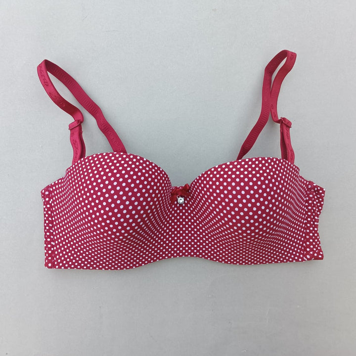 SMOOTH HALF CUP WIRED BRA WITH REMOVEABLE STRAPS