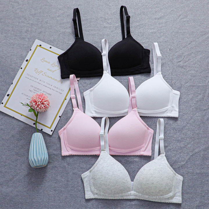 Cotton pad smart pushup bra