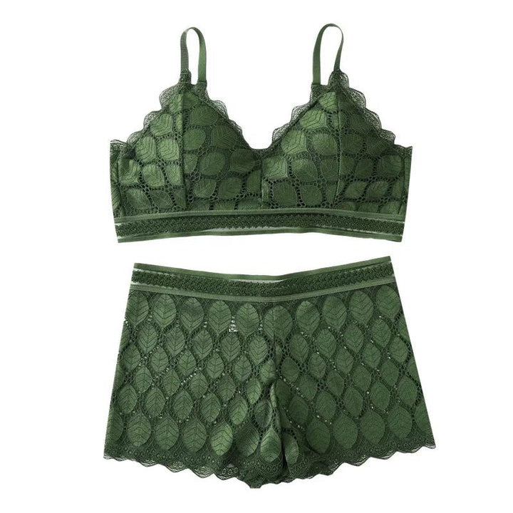 Leaf print  top set